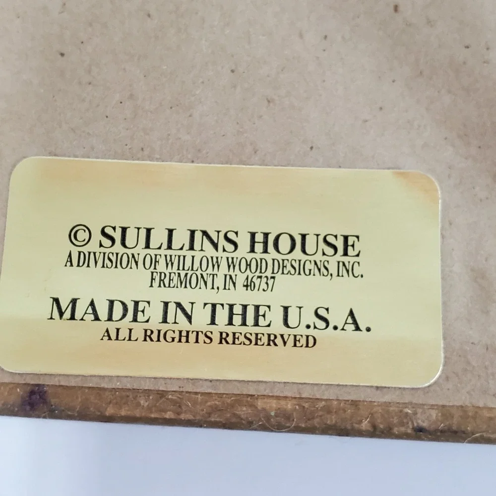 Thomas Jefferson Silhouette Framed Art Sullins House Gold Ornate 5x6